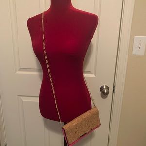 Pink/Cork Crossbody bag